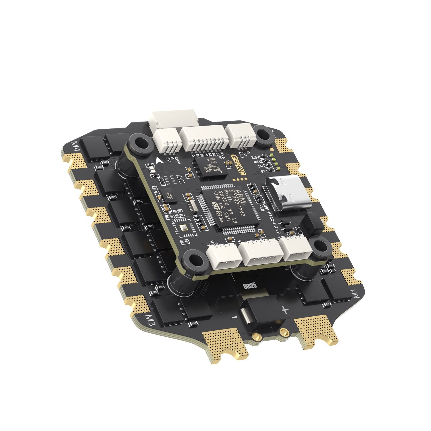 GEPRC TAKER F722 BLS 80A V2 Стек – STM32F722 FC + 80A 4 в 1 ESC ​​для 3–6S высокопроизводительных дронов FPV