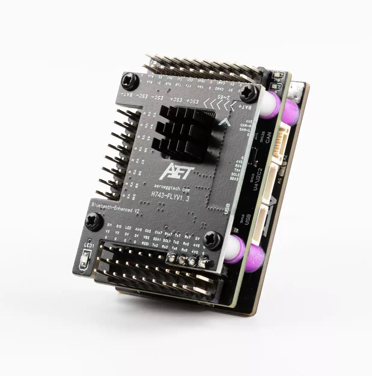 Контроллер полета AeroEggTech AET-H743-Basic H743 для самолетов ArduPilot с неподвижным крылом/вертикальным взлетом, 10A BEC, Dual IMU