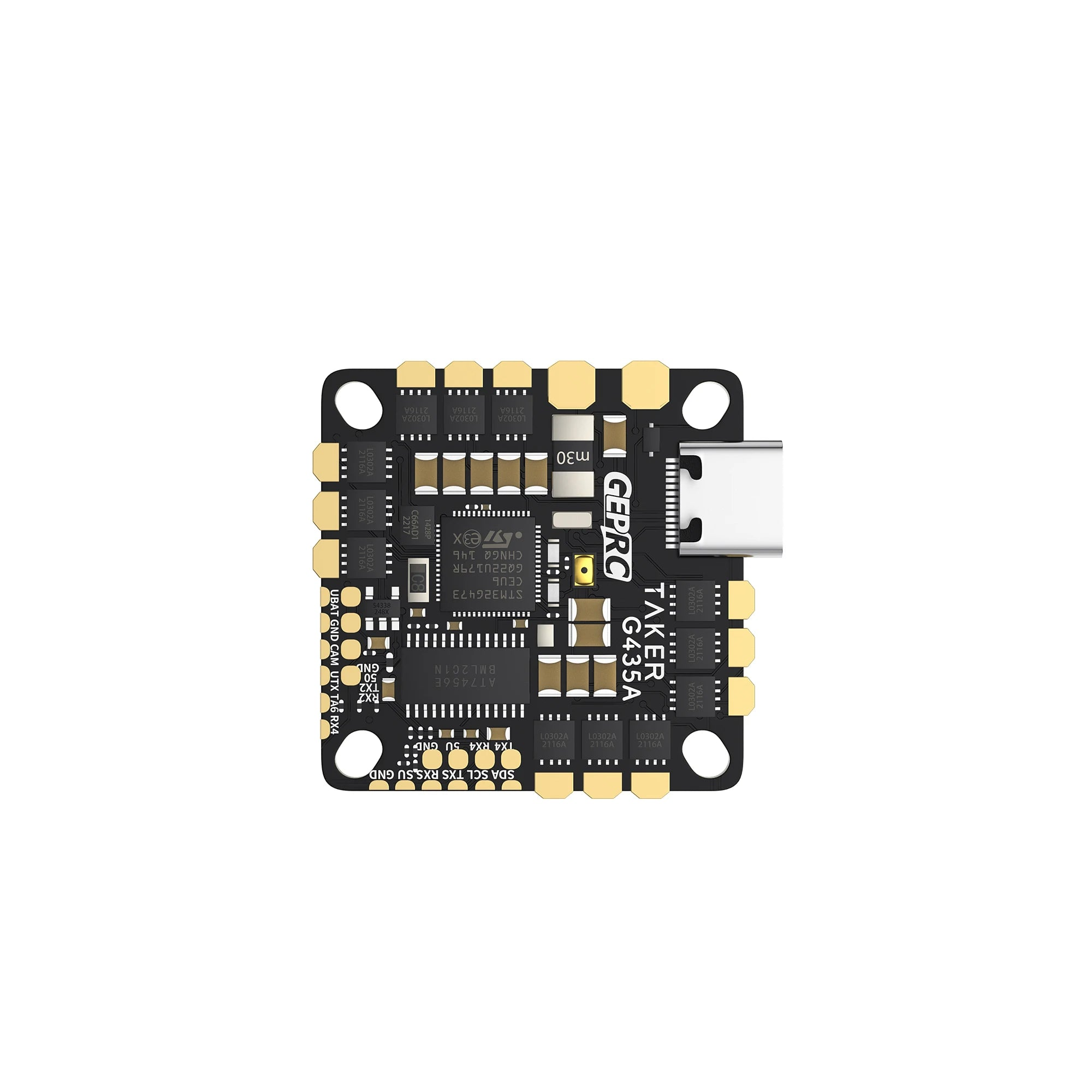 GEPRC GEP-TAKER G4 35A Контроллер полета AIO, STM32G473, ICM42688-P, 2-4S, Type-C, 5 В 3A