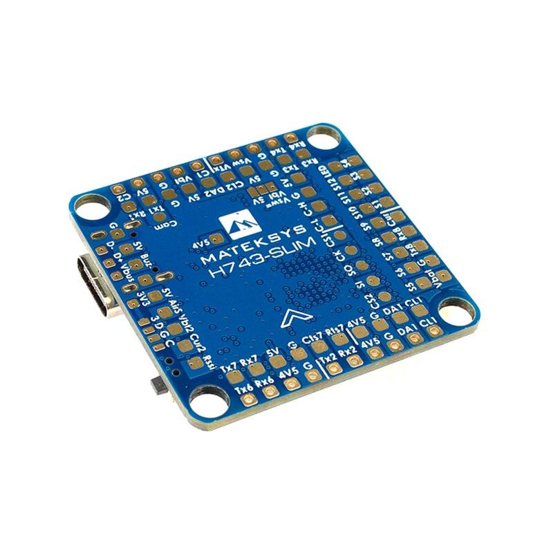 Контроллер полета Matek H743-SLIM с OSD - 5 В BEC MPU6000 Встроенный датчик OSD без датчика тока для гоночного радиоуправляемого дрона Мультироторный мультикоптер