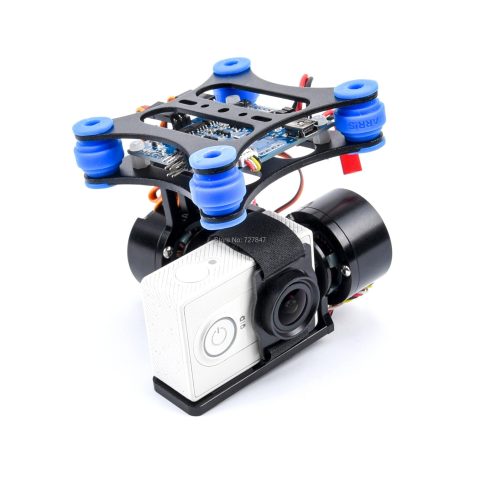 RTF 2-осевой металлический бесколлекторный подвес для GoPro / Xiaomi / SJ4000 с BGC контроллером