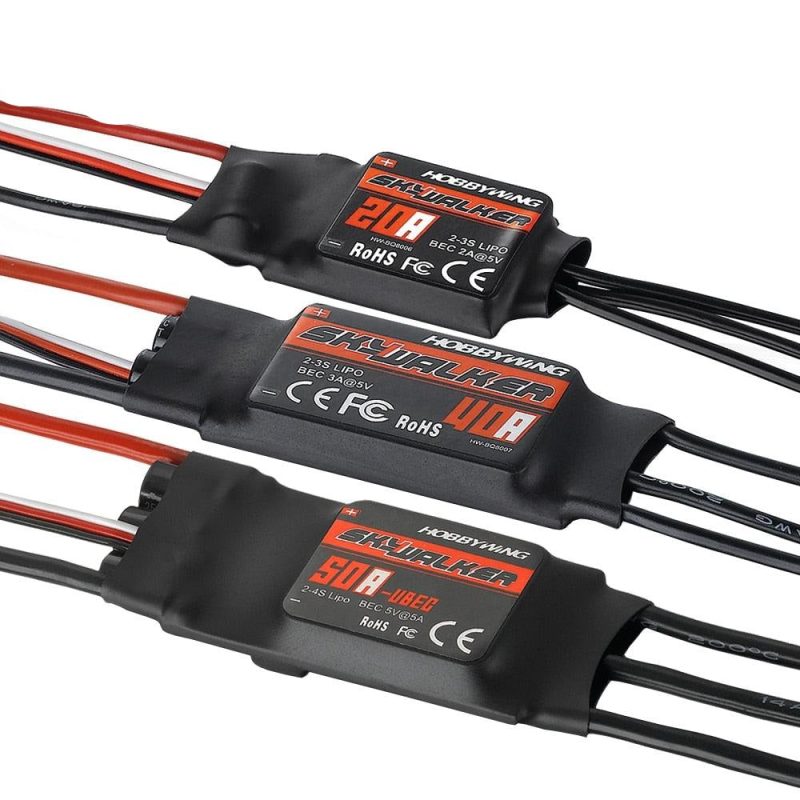 Hobbywing Skywalker 20A 30A 40A 50A 60A 80A ESC With UBEC for FPV Drone Airplane Helicopter