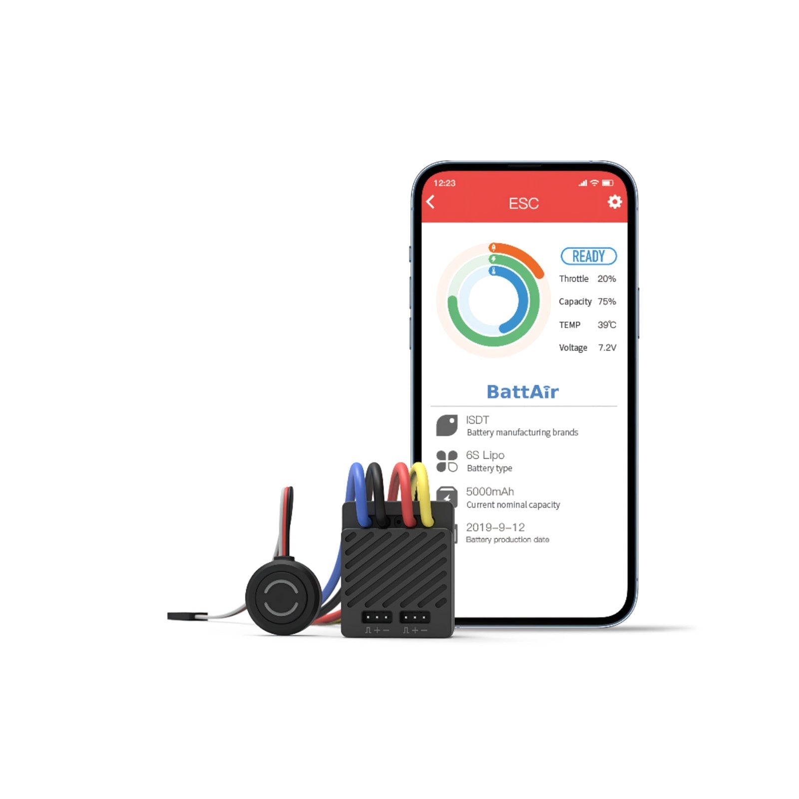 ISDT ESC70 70A Brushed ESC Bluetooth Waterproof