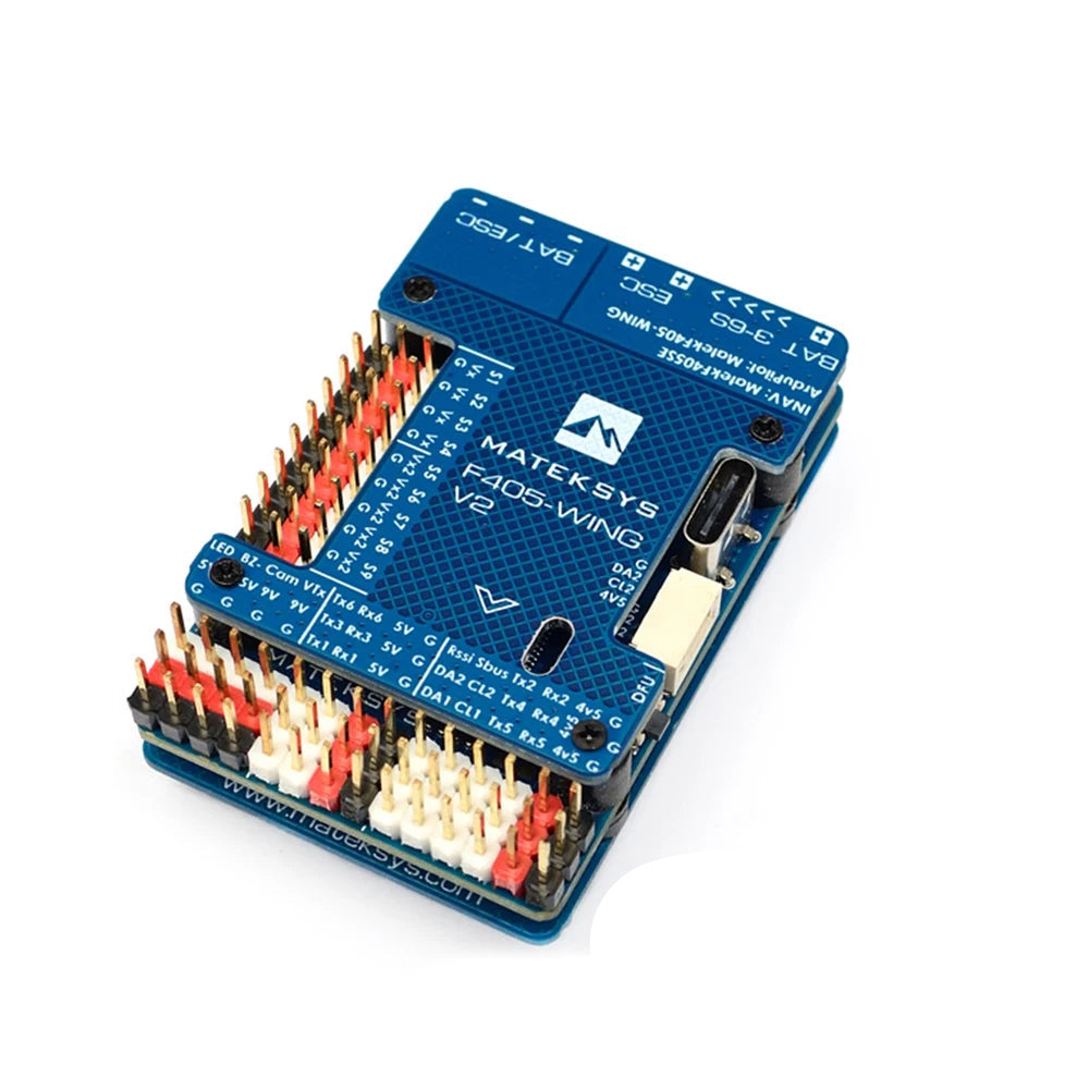 MATEK F405-WING-V2 Контроллер полета для самолетов - STM32F405, ICM42688-P, OSD, 10 ШИМ
