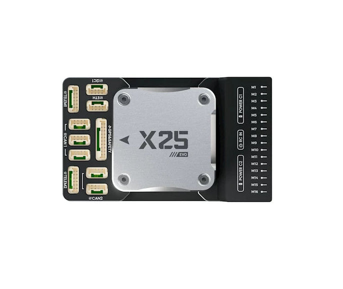 Контроллер полета автопилота CUAV X25 EVO — STM32H7, тройной IMU, двойной барометр, RM3100, CAN, 16 ШИМ, PX4/ArduPilot