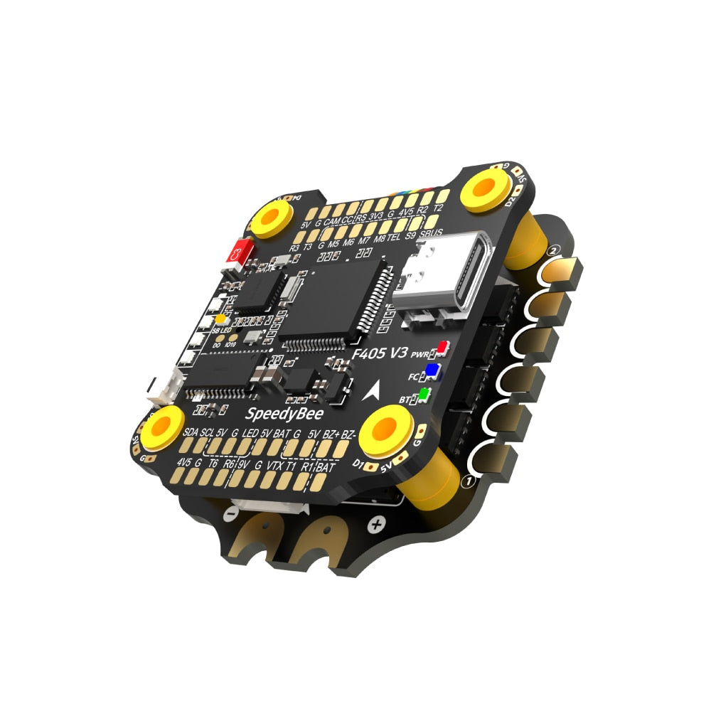 SpeedyBee F405 V3 - 3-6S 30X30 FC&ESC ​​FPV Стек BMI270 Контроллер полета F405 BLHELIS 50A 4 в 1 ESC для модели дрона FPV для фристайла