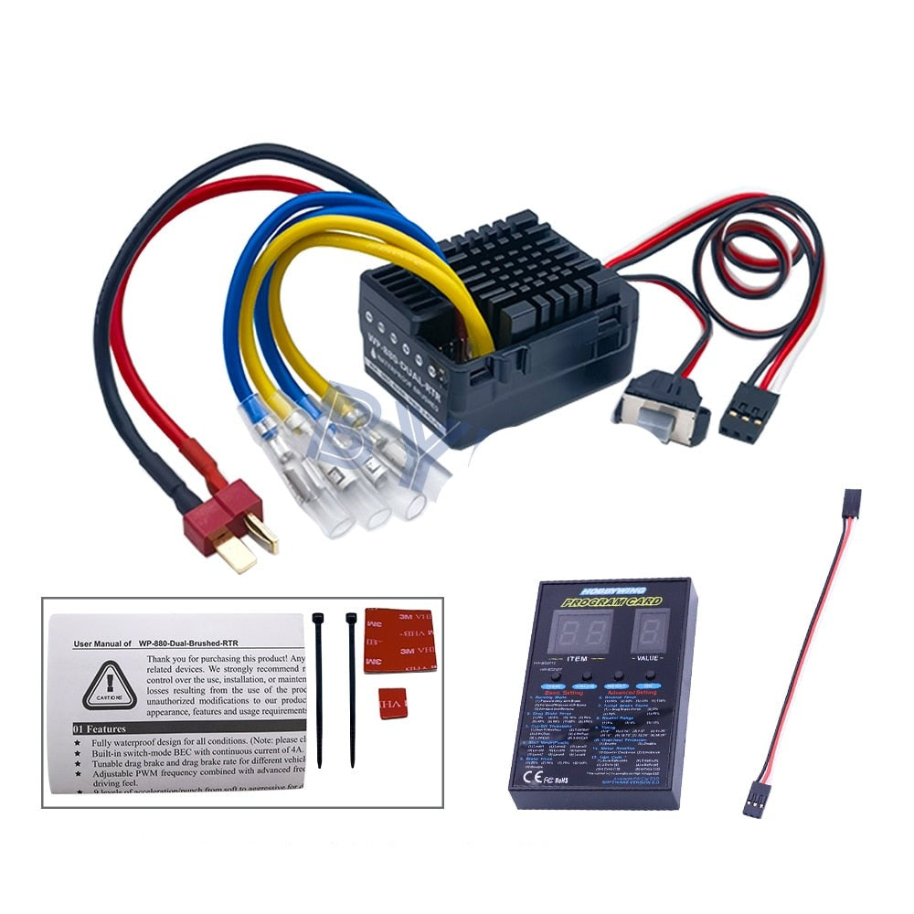 Hobbywing QuicRun WP 880 RTR 80A Dual Brushed Waterproof ESC