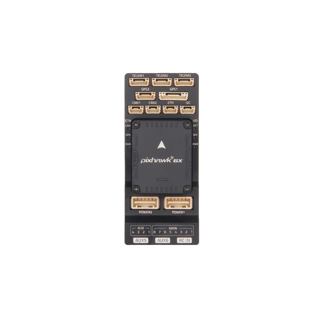 Контроллер полета Holybro Pixhawk 6X (ICM-45686) — IMU с тройным резервированием, совместимость с STM32H753, Ethernet, PX4 и ArduPilot