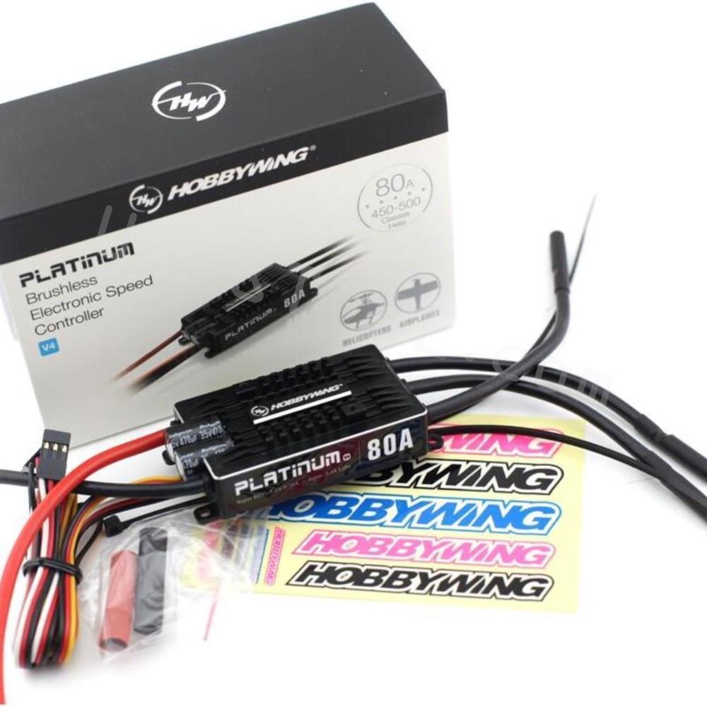 HobbyWing Platinum 80A V4 ESC 450L-500 Heli