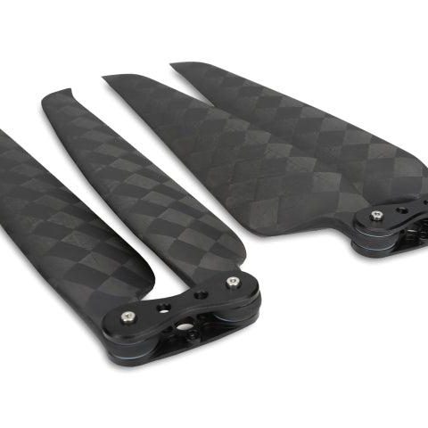 Tarot Martin 2812 28 Inch Carbon Fiber Folding Drone Propellers (CW+CCW) With Clamp Holder