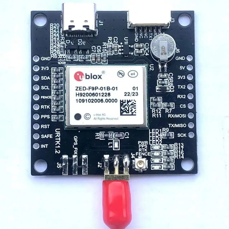 ZED-F9P-01B-01 RTK GNSS Receiver Board USB-C UART2 RTCM3